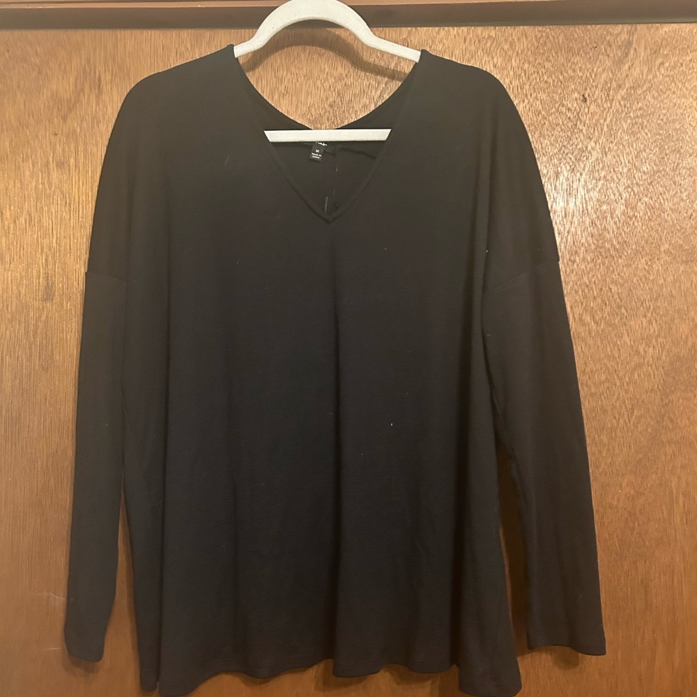 Black long sleeve top